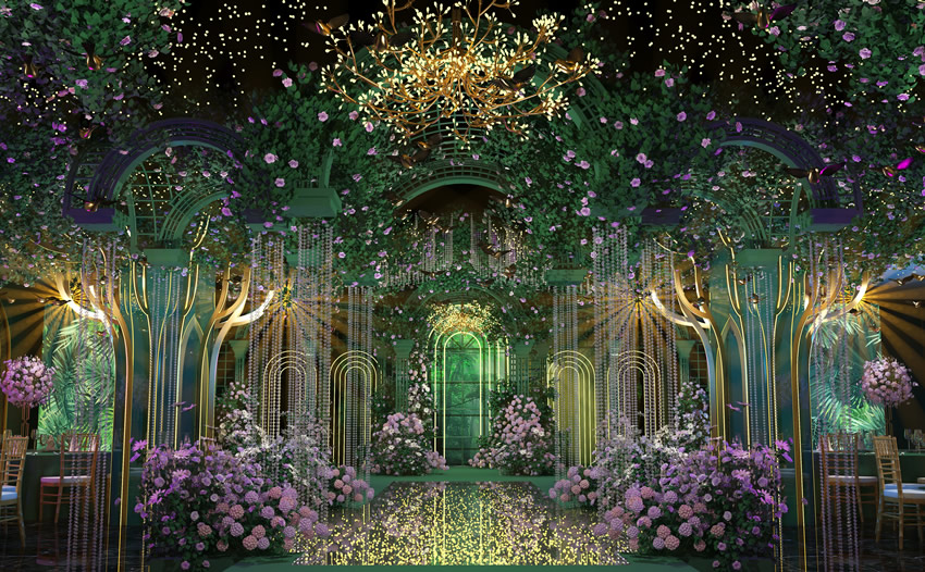 简阳奇妙森林婚礼堂效果展示